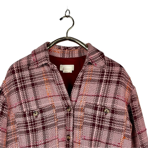 ANTHROPOLOGIE HUDSON PLAID OVERSIZED SHIRT JACKET SHACKET - Picture 8 of 16